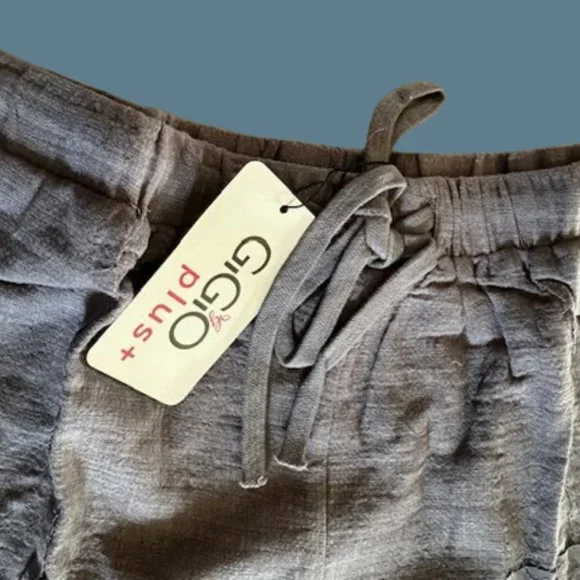 Dark Grey Raw Edge Short  (2)  P5141XL    NWT Boutique - Picture 5 of 7